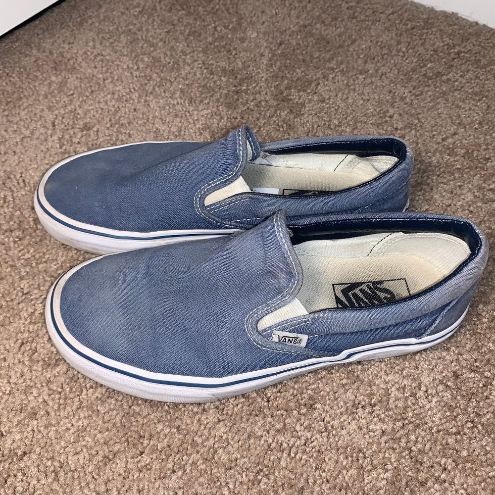 VANS SLIP ON BLUE